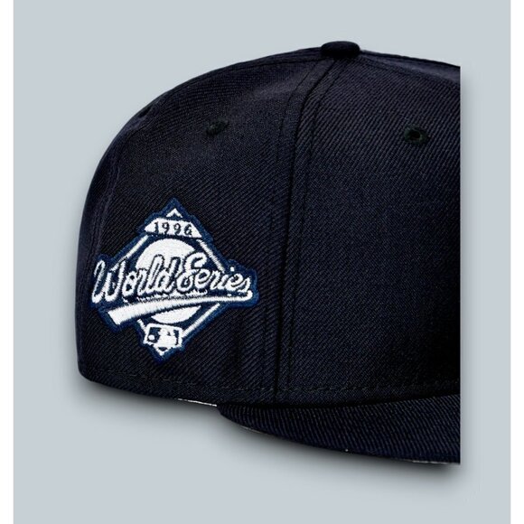 New Era New York Yankees 59FIFTY Fitted Hat 1996 World Series Side Patch 7 1/2 - Picture 3 of 5